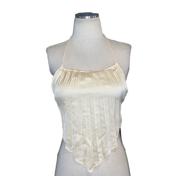 superdown Ivy Halter Top in Champagne Medium New NWOT - Picture 5 of 12